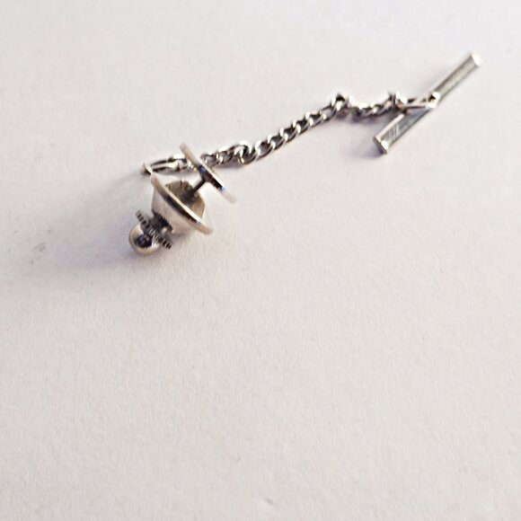 Vintage men's silver tie pin - Picture 2 of 2